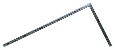 Shinwa Sokutei Curved Same Dual Shaku 5 10638 Ruler, Thickness, Graduations, Masterpiece, Silver, 50cm/1 Sun,