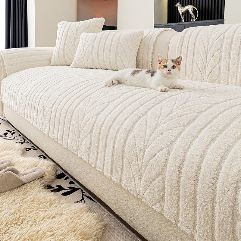 Minimalist Thickened Soft Cotton Velvet Sofa Cushion 2025 New Autumn Winter Washable Non-Slip Seat Cover