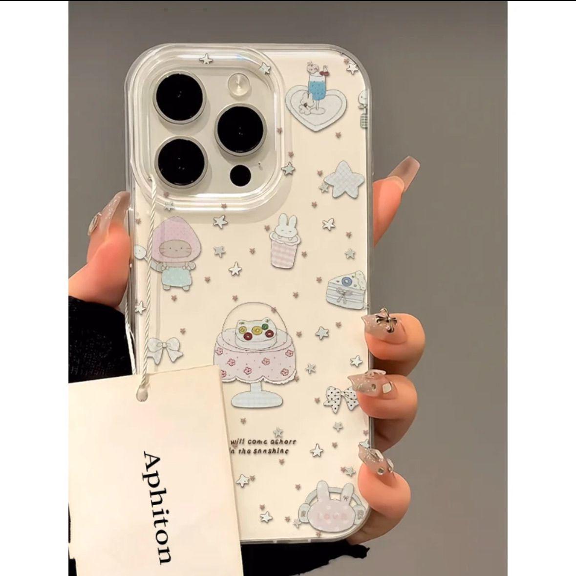 

Звездный Маленький Милый Чехол для iPhone: Совместим с iPhone 15/17PROMAX, 13Pro, 11, 16, Двухслойный 17p iPhone 15 Pro