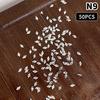 50Pcs 3D Mini Flat Back Oval/Rhombus Multiple Style Nail Art Rhinestones Clear Sparkling Diamond Nail Charms Nail Art Gemstones