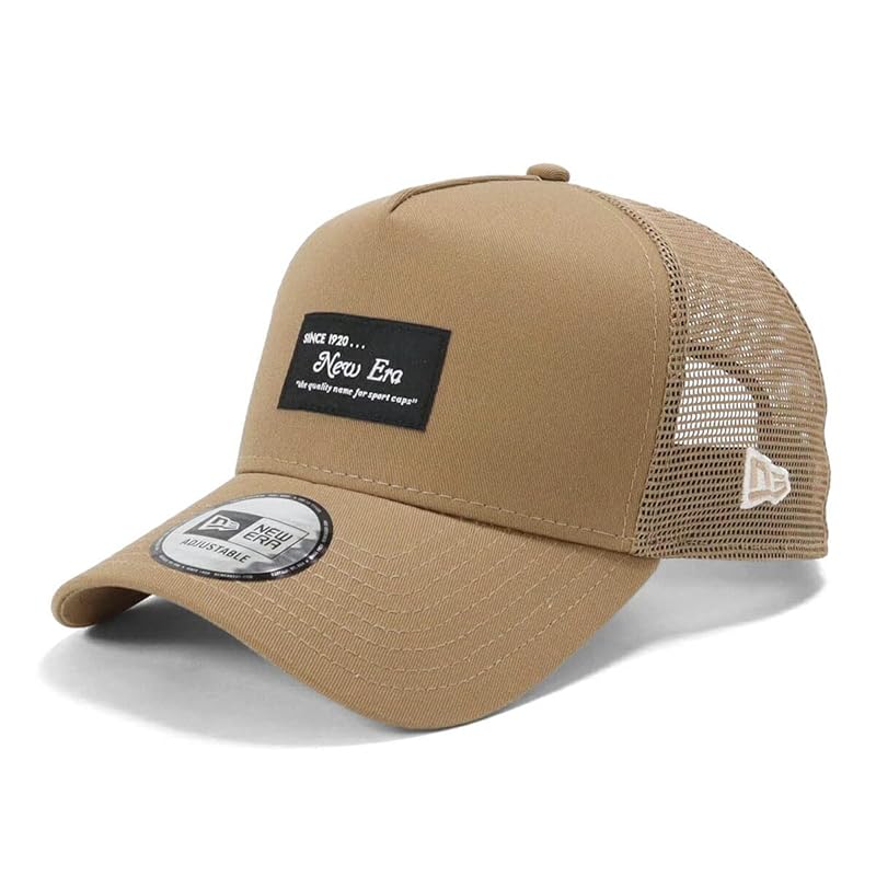 

[New Era] mesh cap black patch ONSPOTZ special order khaki FREE 9Forty A-Frame Trucker Black Patch