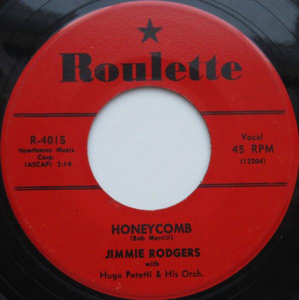 

7inch Record JIMMIE RODGERS - Honeycomb R4015 Roulette US Pop Used