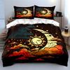 Sun Moon Stars Themed Set Multiple Sizes Kid'S And Adults' Bedroom Exquisite 3Pc Bedding Set, Gift