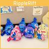 Adorable Stitch Print Chest Bag Featuring Large Capacity For Kids Multi Colors
