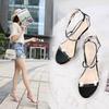 Cross Strap Fairy Large Size Sandals Fashion Flat Bottom Fish Mouth High Heel Daily Versatile Office Fashion