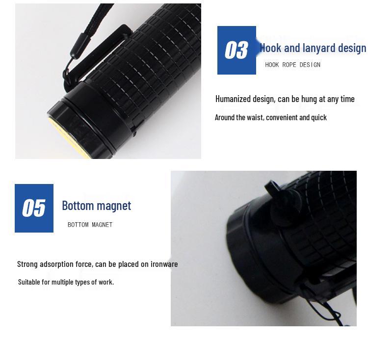 Dual-Color LED Rechargeable Traffic Baton and Concert Glow Stick