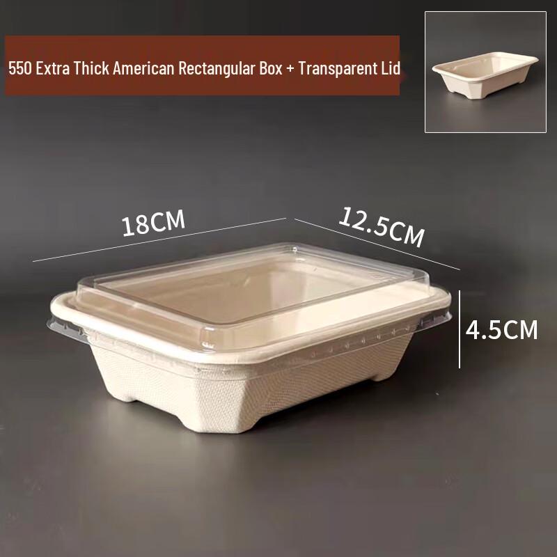 Biodegradable Rectangular Takeaway Food Containers