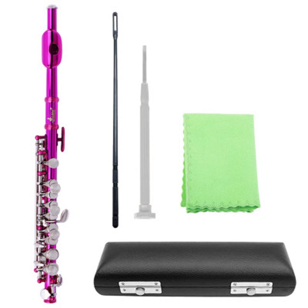 SLADE 16 Holes Piccolo C Key Multicolor Silver White Copper Blow Pipe Professional Woodwind Instrument with Accessories