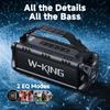 50W Bluetooth IPX6 Waterproof Portable Wireless Speaker with Deep 40 Hours of Enhanced Bass Power Bluetooth TF Card and NFC W-KING (90W Peak) Speaker,