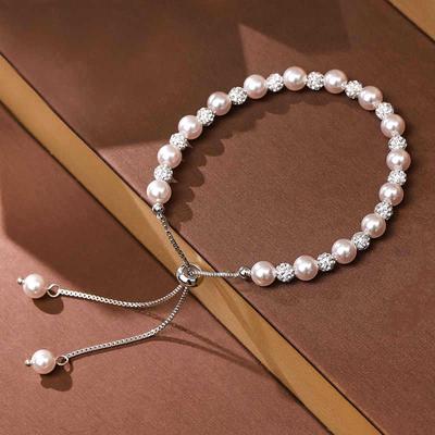Manta Rose Perlenarmband Damen Nische Leichter Luxus Elegant Hochwertiges Design Armband Damen