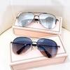 Fashionable Sunglass Men Gradient Sunglasses Women Pilot Glasses Sun Protection Lentes De Sol Lunettes De Soleil Homme