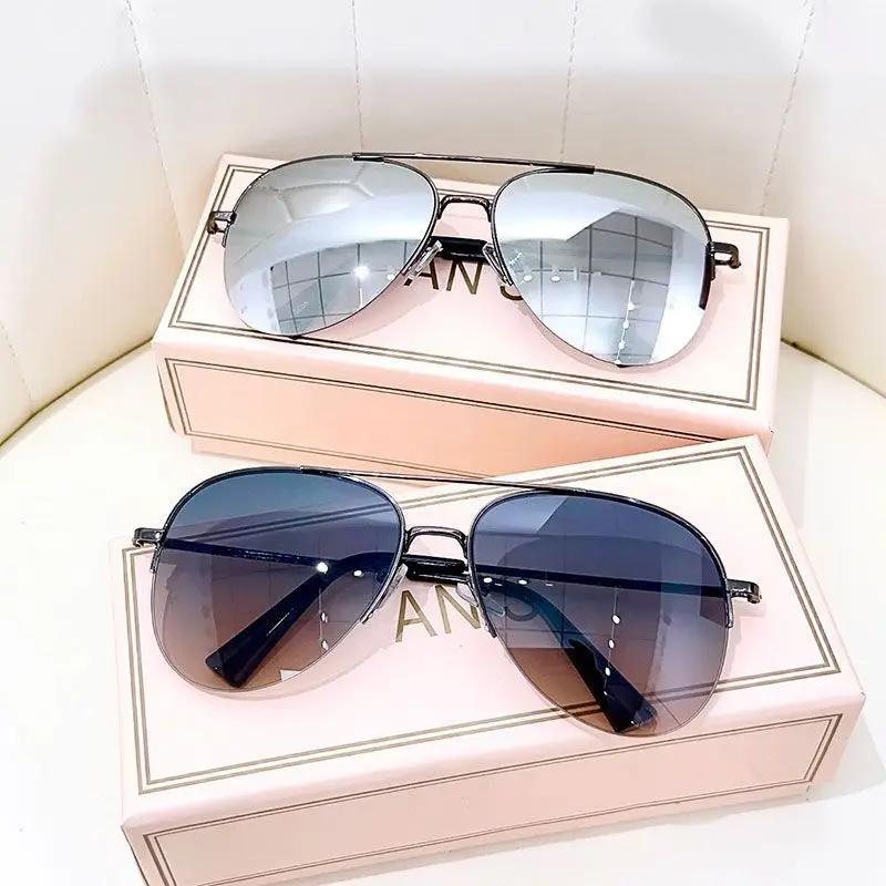 Fashionable Sunglass Men Gradient Sunglasses Women Pilot Glasses Sun Protection Lentes De Sol Lunettes De Soleil Homme