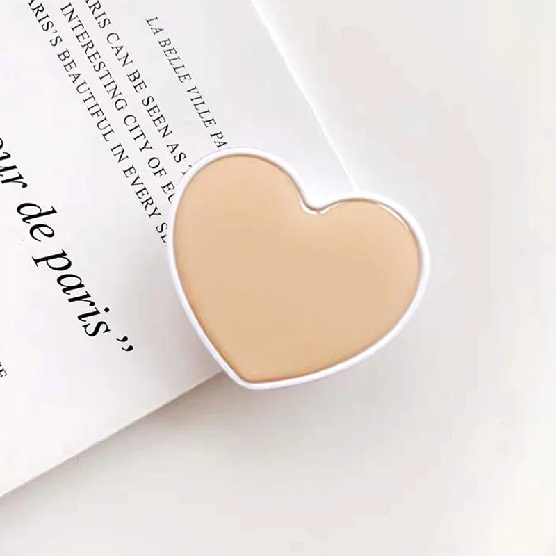 1116 Heart Shaped Phone Socket Holder Finger Grip Bracket Support Telephone for IPhone 11 11 11 Samsung Pocket Socket Stand
