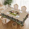 Pastoral Cartoon Chicken Coop Tablecloth Chicken Print, Waterproof Rectangular Round Table Cloth, Home Restaurant Decorative Cloth