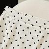 French Elegant Polka Dot A-Line Midi Skirt