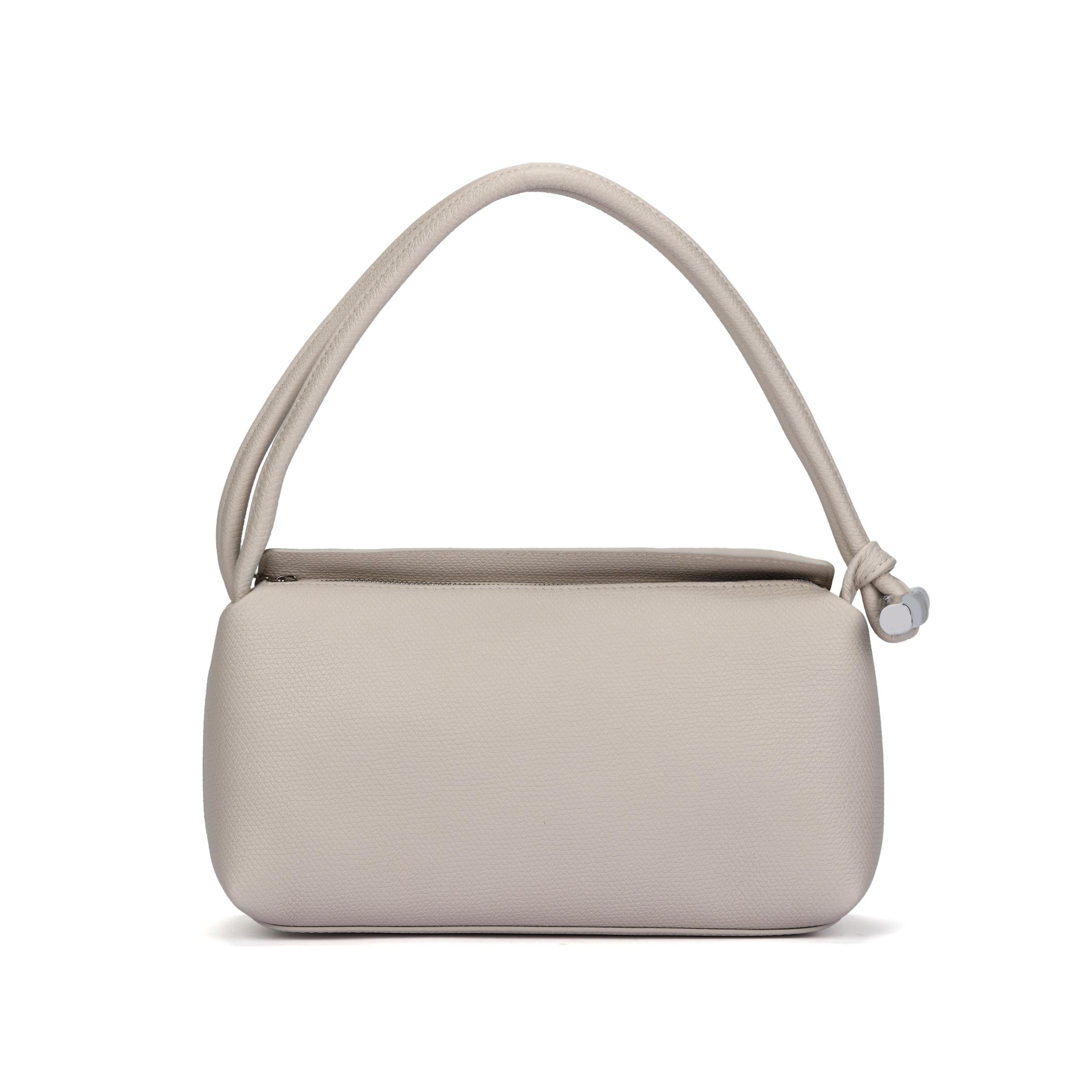 

Longchamp Le Roseau Solid Soft Shoulder Bag Women Handbags Paper-White Silver 10324HFP555 Basic Set (Bag+Dust Bag)