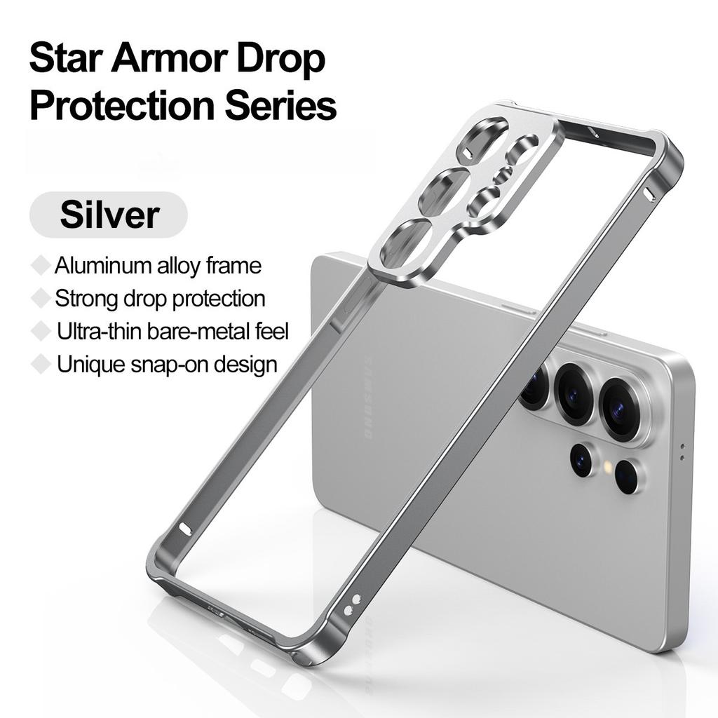 Ultra Slim Aluminium Alloy Frame Bumper Case for Samsung Galaxy S26 Ultra S26 Plus S26+ Alloy Metal Lens Protector Hard Cover