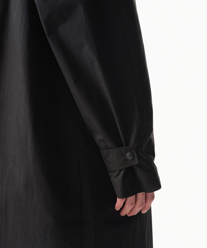Musinsa Standard [City Leisure] Cn Oversized Balmacaan Trench Coat [Black]