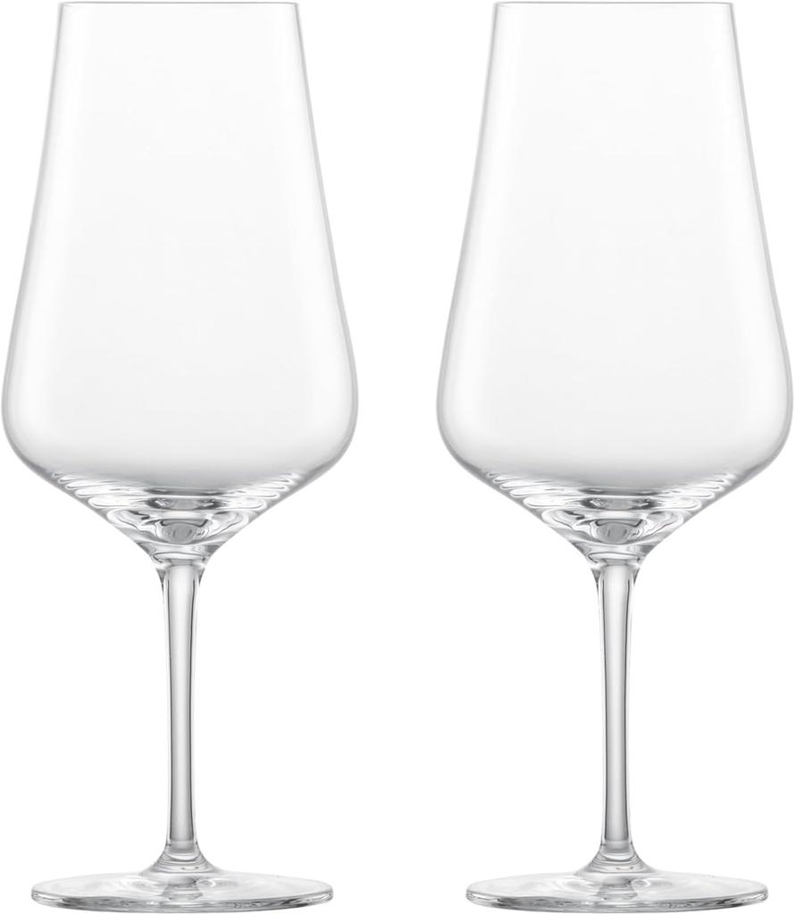 ZWIESEL GLAS Break-Resistant Wine Glasses, Bouquet Design, for Red Wine (Bordeaux), Pair of 2, Machine-Made (m123737)