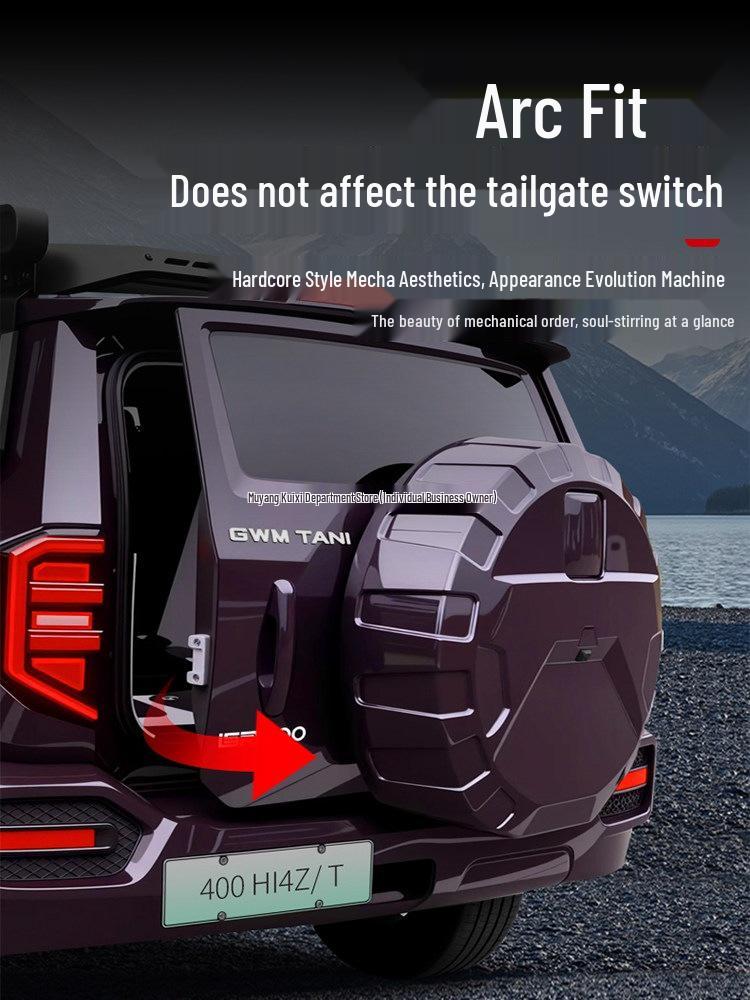 Tank 400 Hi4T/Hi4Z Spare Tire Cover: Original Mecha Style Peeking Design