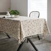Small Fresh Table Cloth Tassel Printed Dining Table Waterproof Tablecloth Rectangular Beautification Decoration Dust-proof