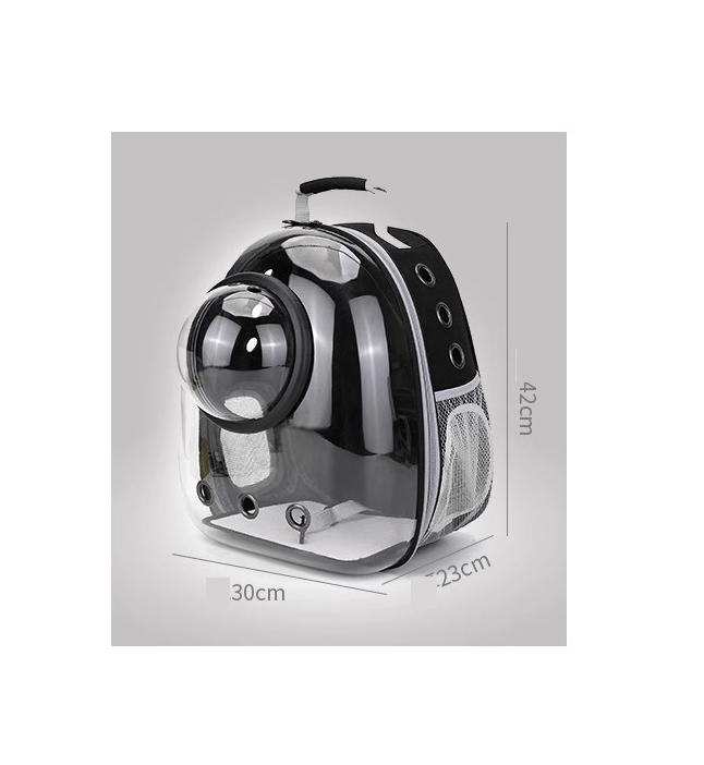 Geantă de umăr pentru ieșire pentru animale de companie, 1 bucată, pisică, câine, umăr, portabil, respirabil, pliabil, transparent, pentru animale de companie de mare capacitate