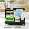 Kitchen Faucet Sponge holder,Dishwashing Brush, Scouring Pad Storage Rack,rag rack,Storage Rack Above the Sink