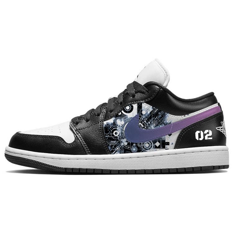 

Jordan Air Jordan 1 Abrasion Resistant Slip Resistant Low top Vintage Basketball Shoes Women s Black White DC0774-101(Team181-) 38.5