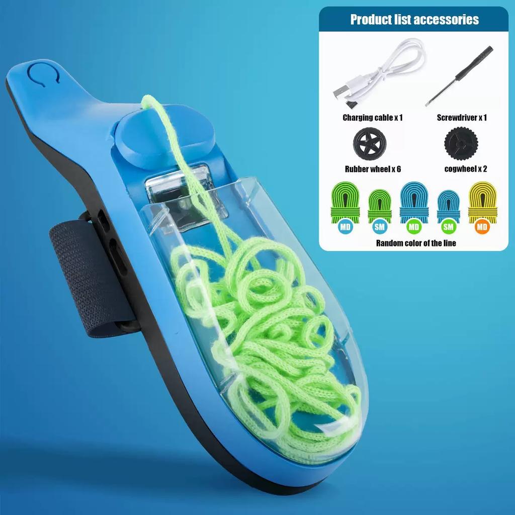 Automatischer Einzug Spinnenseide Handgelenk-Launcher, Leuchtender Schnur-Schießer USB-Aufladung Cosplay-Spielzeug