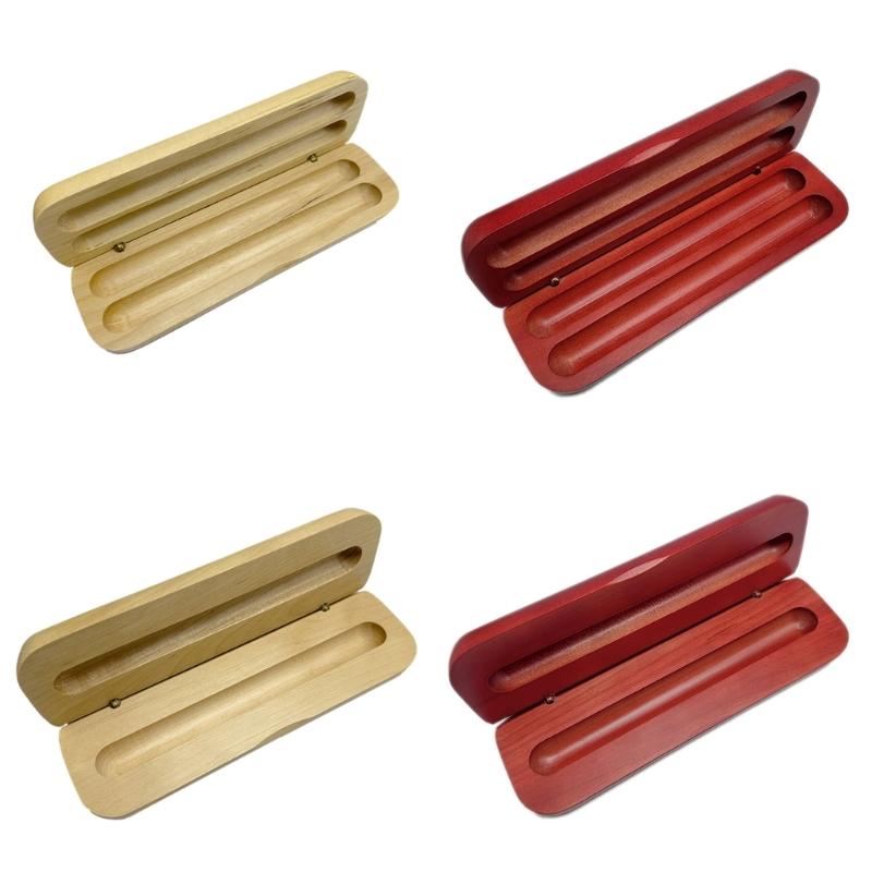 Scatola Espositore per Penne in Legno Custodia per Presentazione Penne con Coperchio Custodia per Collezione di Penne