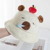 Cute Capybara Fisherman Hat Children Spring New Water Dolphin Basin Hat Students Sun Hat Three-dimensional Bucket Hat