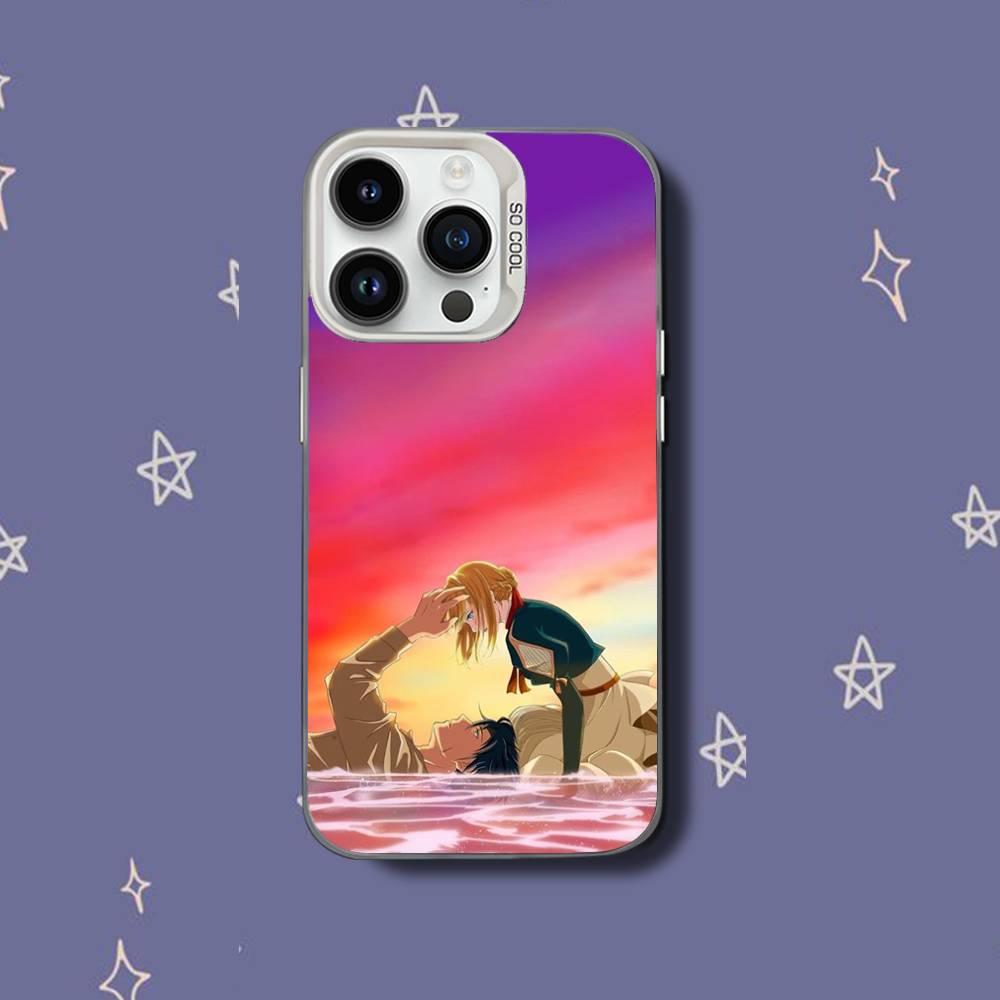 V-Violet Evergarden-es Phone Case For iPhone 17,16,15,14,13,12,11,Pro,XS,Max,Plus,Mini,SE White Candy Matte Shockproof Cover