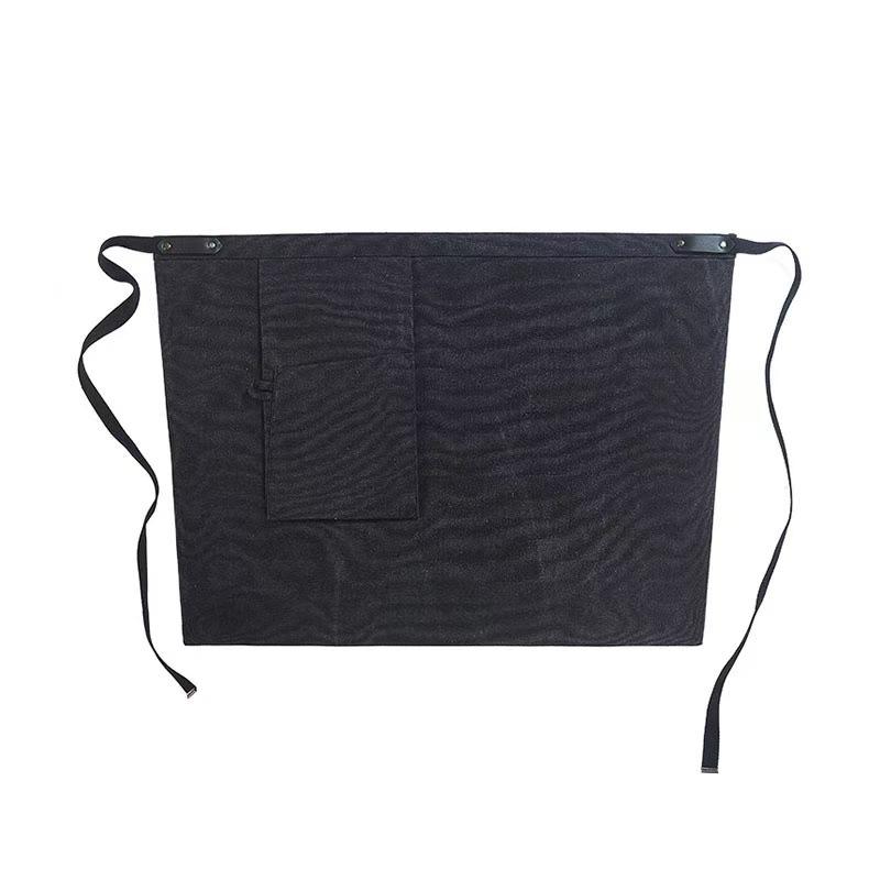 Black work foreign style half waist cooking waiter milk tea bar work clothes fashion