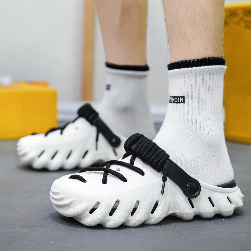 New Men Slippers Summer Fashion Flat Shoes Flip Flops Beach Lightness Walking Sandals Shoes Outdoor Slides
