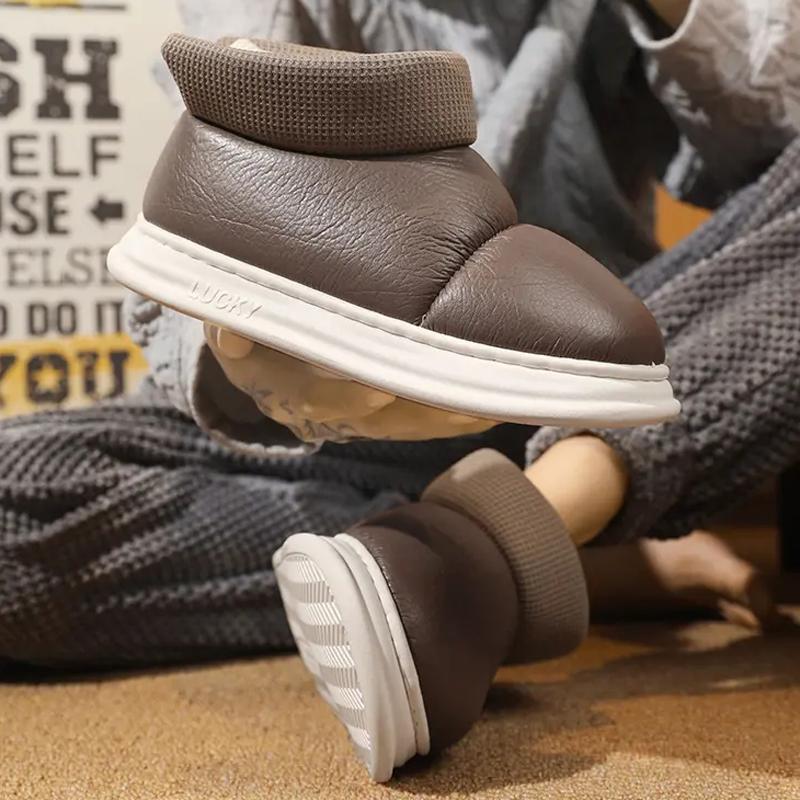 Fashion Versatile Cotton Shoes for Men Winter Plus Velvet Warm Snow Boots Outdoor Cold-proof Comfortable Casual Walking Shoes