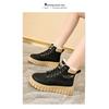 Women Thick Soled Fleece Lined High Top Warm Korean Casual Snow Boots For Ladies