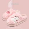 Jie Liya 2025 Women's Cute Cartoon Cotton Slippers - Cozy Indoor Plush for Autumn/Winter (Available for Men Too)