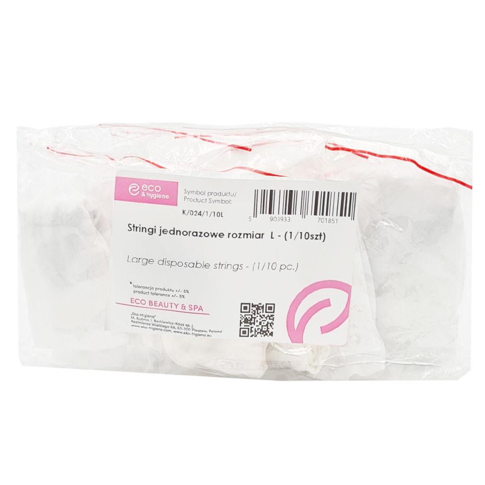 Disposable Women' Thongs Massage Panties White Non-woven Opaque 10 Pcs