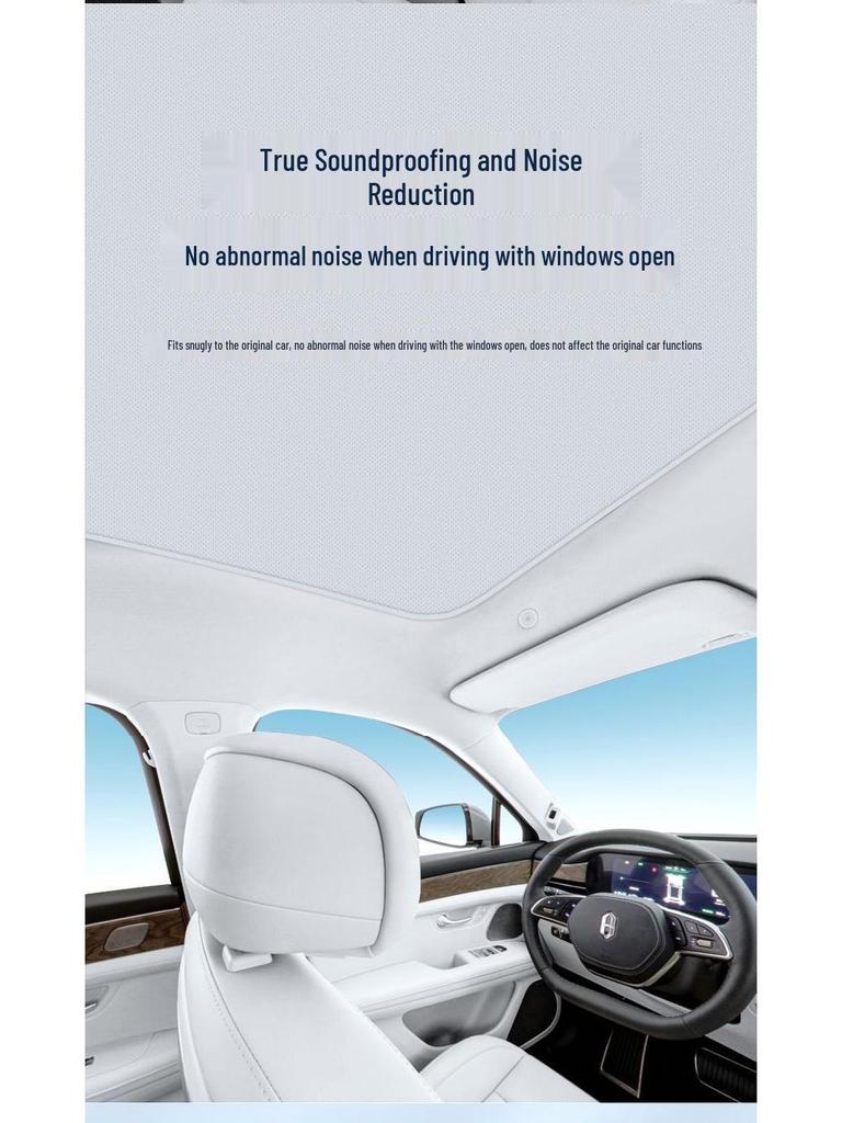 2024+ Zhijie S7 Ice Crystal Sunroof Sunshade: Sun Protection, Heat Insulation, Light Blocking