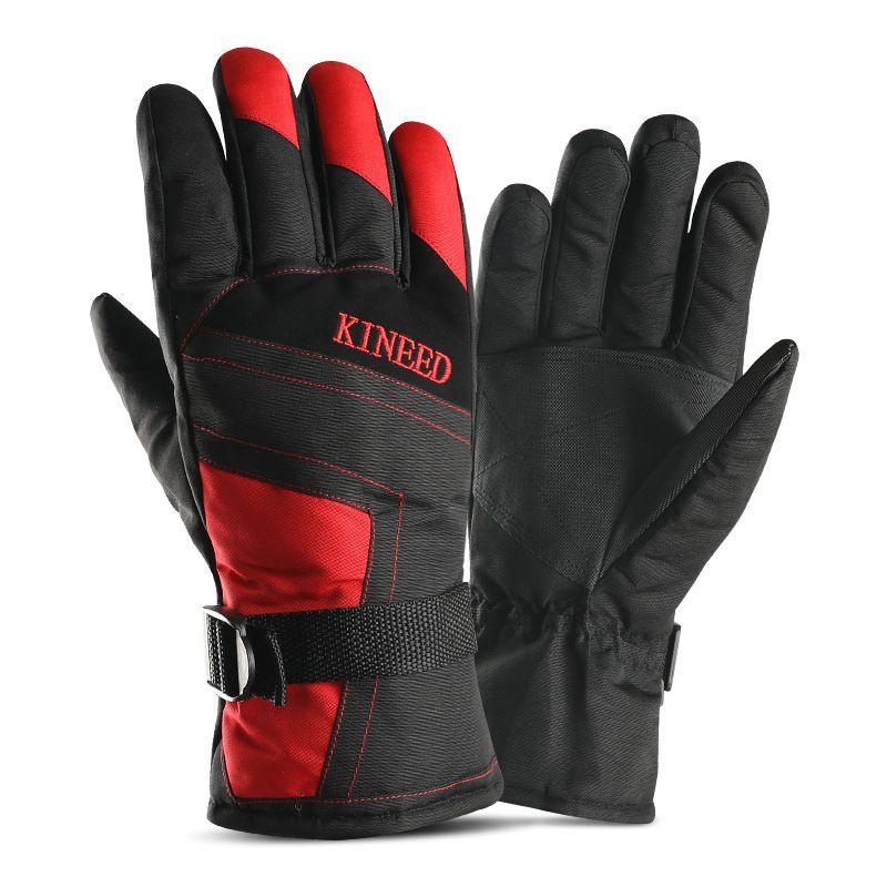 Luxuriously Soft Winter Mens Waterproof Windproof Thermal Motorcycle Ski Snowboard Gloves