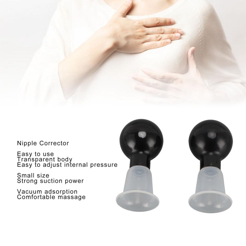 2pcs Nipple Corrector ABS Vacuum Nipple Suction Cup Nipple Traction Puller for Inverted Nipples