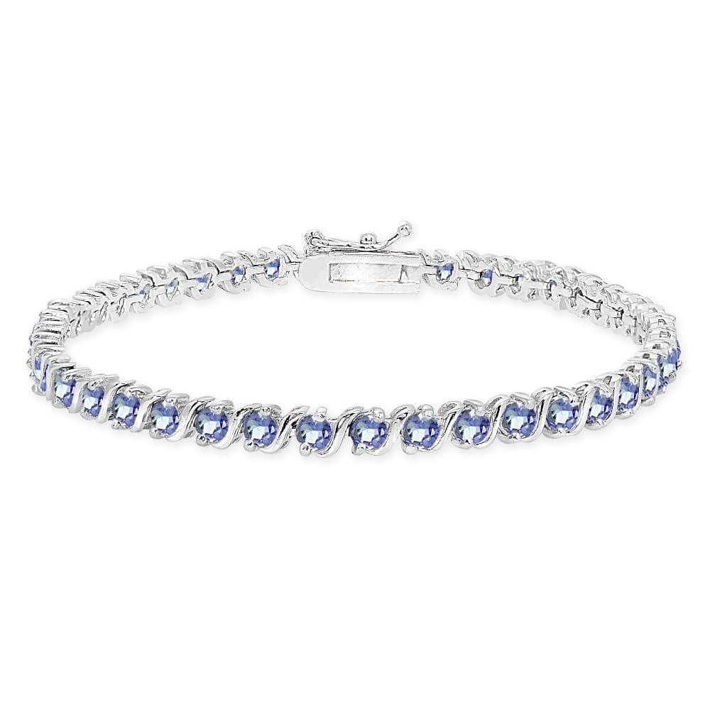 

Tanzanite Tennis Bracelet -925 Sterling Silver