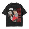 Conquest Invincible Comic Washed T Shirt Mens  Y2K Basic Cotton T Shirts Summer O Neck Hip Hop Tees Loose Oversized Clothing