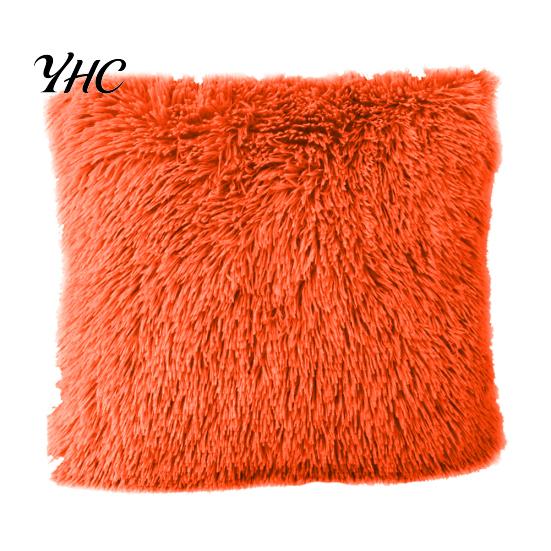 Warm Soft Fluffy Throw Pillow Case Cover Cushion Home Bed Sofa Car Decoration