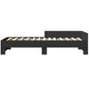 Bed Frame Black 75 X 190 Cm Particleboard
