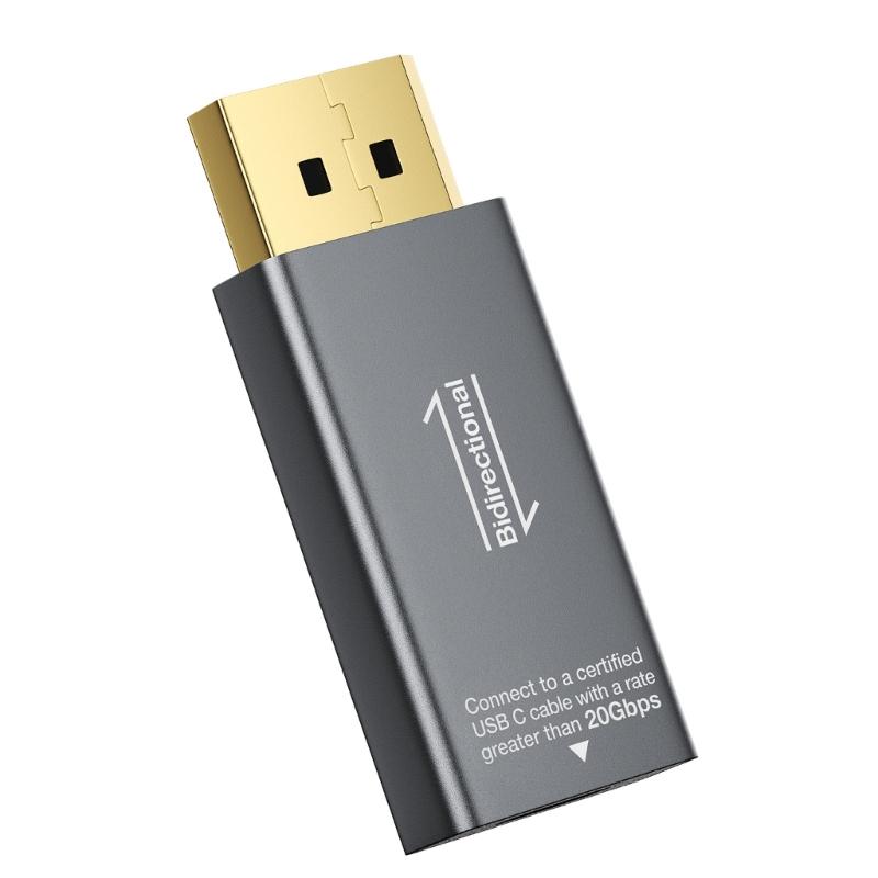 

Конвертер USB C в DP для відео 8K 60 Гц Двонаправлене дзеркальне відображення для адаптера DisplayPort 3/4 1