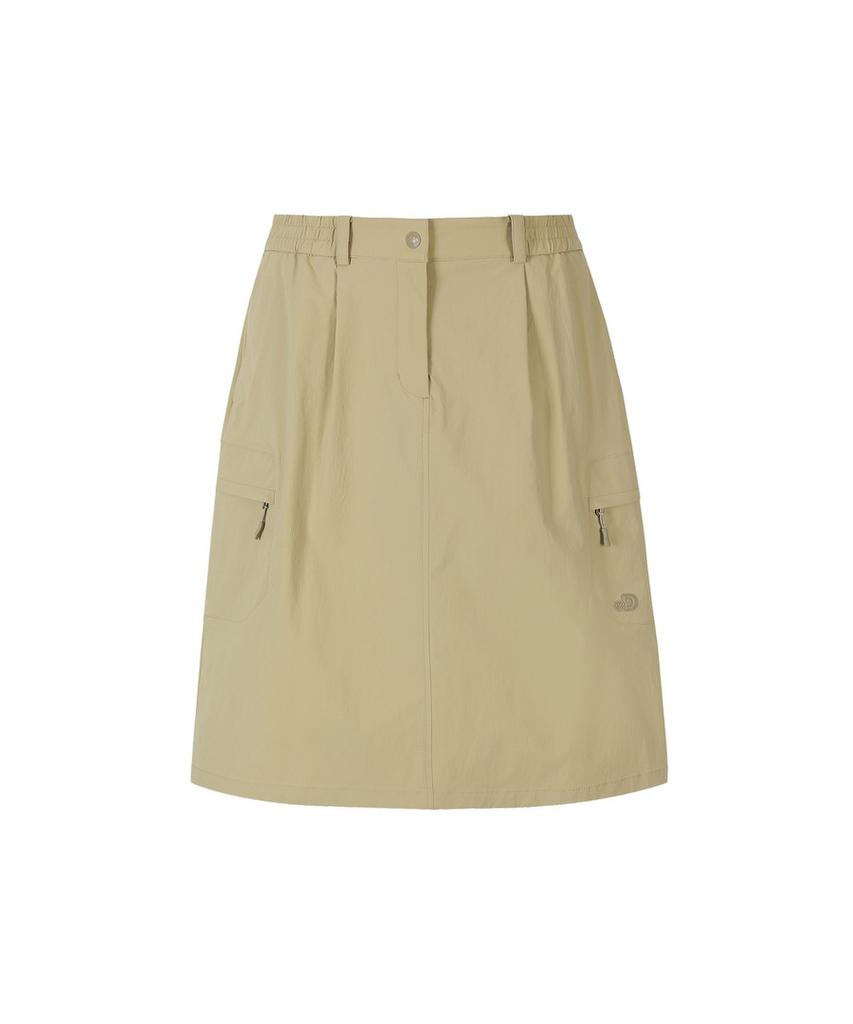 DISCOVERY EXPEDITION Freshvent Women'S Bermuda Cargo Skirt (L/Beige)