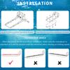 000-10874-001 Transducer Transom Mounting Bracket Compatible for LSS-2 Boats Yacht Marine Fishing Shockproof Accessories