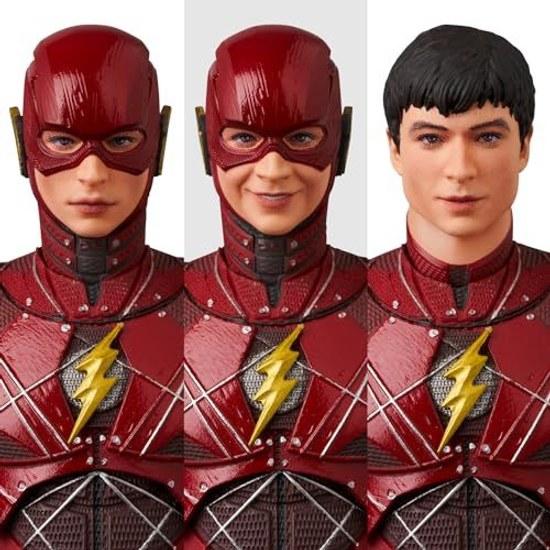 Medicom Toy MAFEX Nr. 243 FLASH Zack Snyders Justice League Version. Ca. 160 mm hohe, nicht maßstabsgetreue, bemalte Actionfigur
