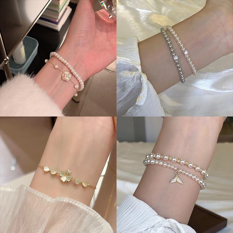 Elegant Chinese Vintage-Inspired Beaded Bracelet: Modern Luxury Women’s Jewelry